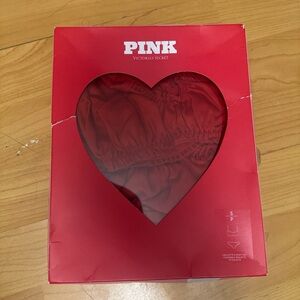 Victoria's Secret Pink Red bralette and panty set size S